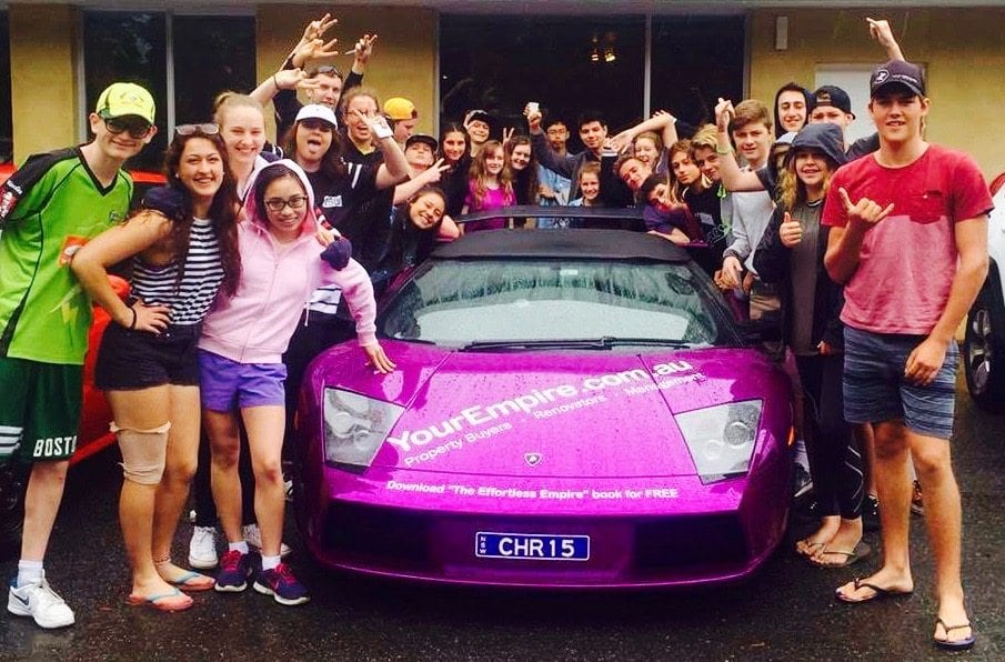 The Campers loved Chris Gray's property talk... and his Lambo too